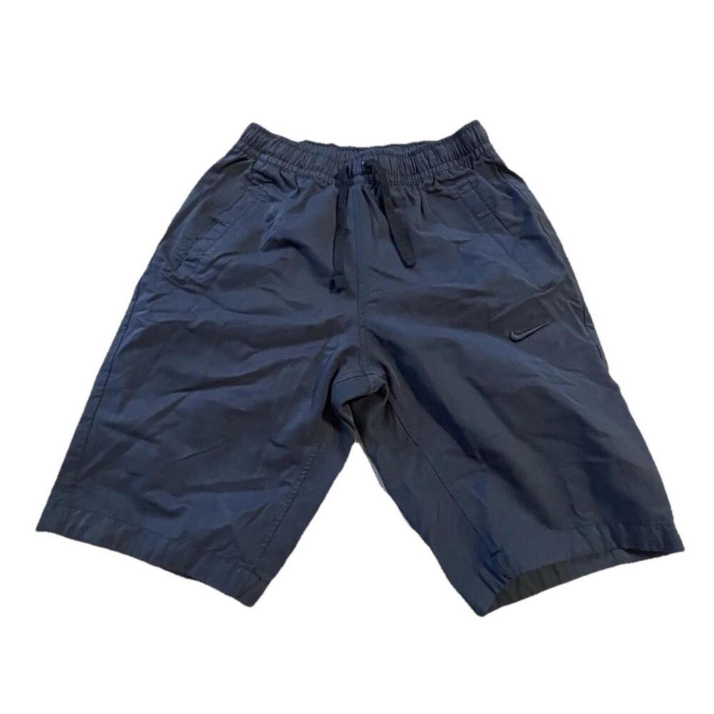 Nike men’s blue athletic shorts‎ S pockets Long H72
